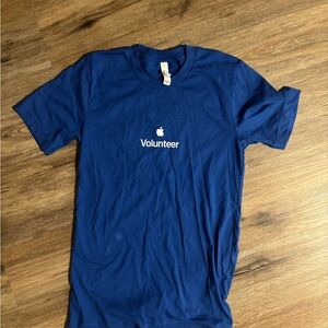*NEW Apple Unisex Blue Volunteer T-Shirt
